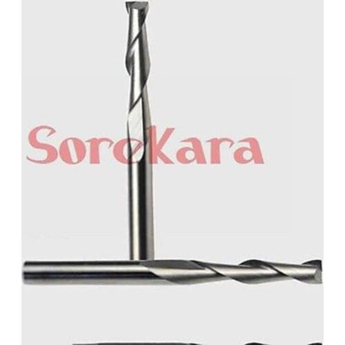 4*22mm Carbide CNC Router Bits Two Flutes End Mills Double Flutes Milling Cutter Spiral PVC Cutter