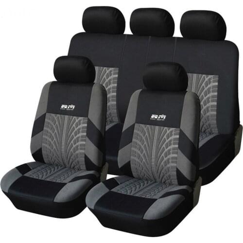 Hot Sale 9PCS and 4PCS Universal Car Seat Cover Fit Most Cars with Tire Track Detail Car Styling Car Seat Protector