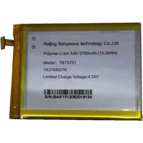 2700mAh 10.26Wh 3.8V BAK V406075P Replacement Battery For Archos 50 Diamond Built-in Li-ion bateria Li-Polymer Batterie