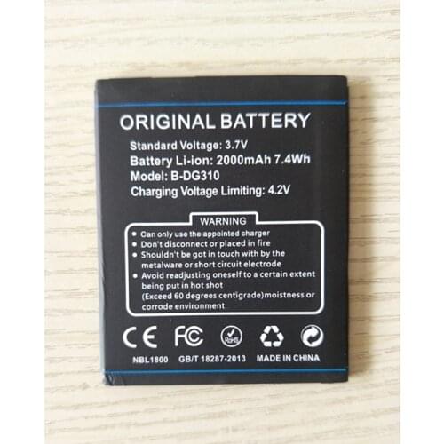 AZK 100% NEW 2000mah B-DG310 Battery for Doogee DG310 MTK6582 Quad Core BDG310 Smartphone + in stock