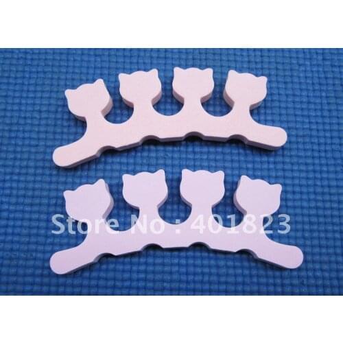FREE SHIPPING 500 pcs/lot nail art EVA Soft Finger Toe Separator for nail art, cat