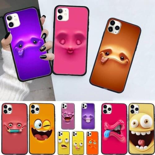 3D funny face fashion pattern Phone Case for iPhone 11 12 pro XS MAX 8 7 6 6S Plus X 5S SE 2020 XR