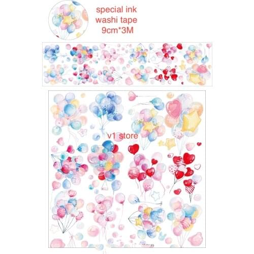 Special Ink 9CMx3M Colorful Ballon Masking Tape