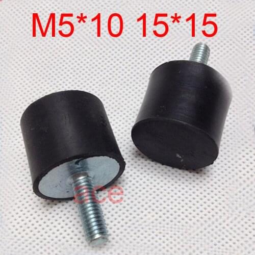 M5X10 D15*H15,M5 thread Male / rubber shock pad VE Type anti Vibration damper rubber damper Rubber Shock absorbing Screw cushion