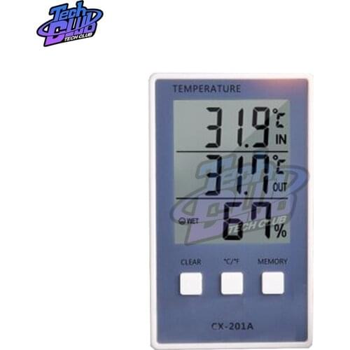 CX-201A Digital Thermometer Hygrometer Indoor/Outdoor Fish Tank Temperature Humidity Meter Weather Station Tester smail or cry