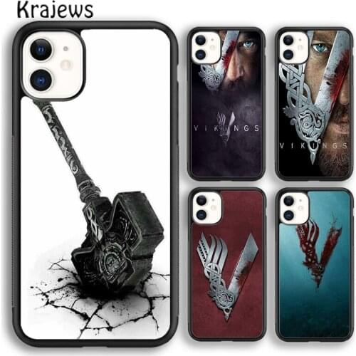 Krajews vikings Ragnar Lothbrok fashion Soft Phone Case For iPhone 5s 6s 7 8 plus X XR XS 11 12 pro max Samsung Galaxy S8 S9 S10
