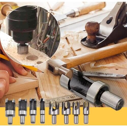Plug Cutter Drill Bit Set Power Tool (8 PCS)
