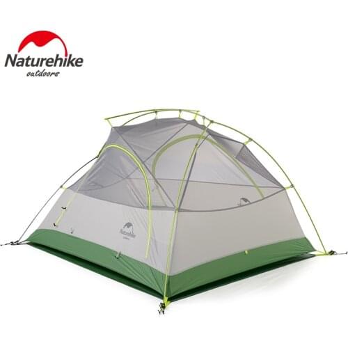 Naturehike 2 Person Camping Tent Ultralight 20D Silicone Fabric Double-layer Outdoor Backpacking Hiking 2 Man Tents