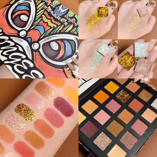 20 Colors Eyeshadow Palette Matte Pearlescent Super Shimmer High-Value Non-Tipping Eyeshadow