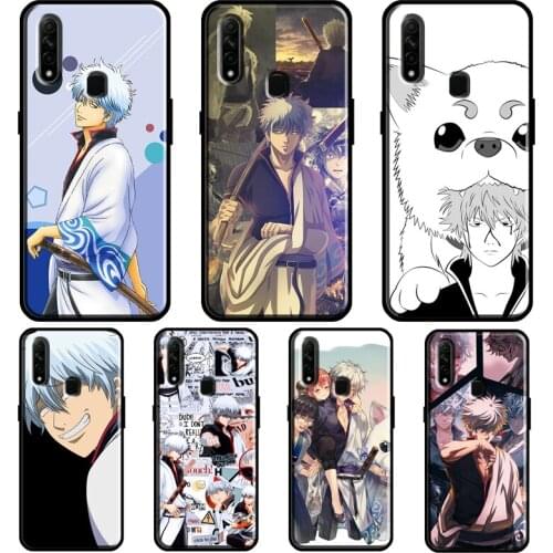 Sakata Gintoki Gintama Anime For OPPO A5 A9 2020 A31 A53 A52 A72 F7 Reno 2 Z Find X3 Pro A3S A15 A83 A91 A93 Phone Case