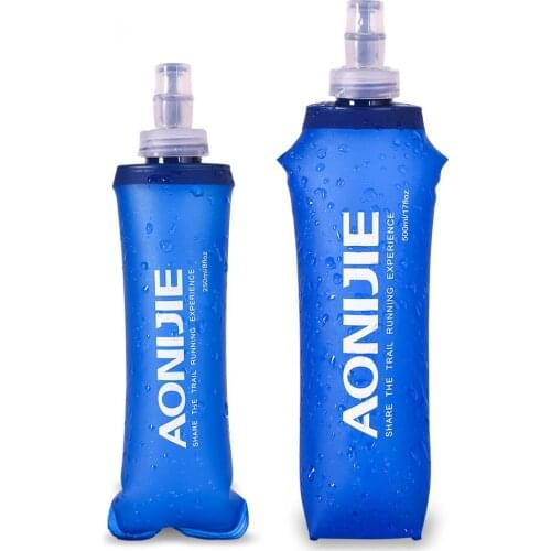 SD09 SD10 250ml 500ml Soft Flask Folding Collapsible Water Bottle TPU Free For Running Hydration Pack Waist Bag Vest