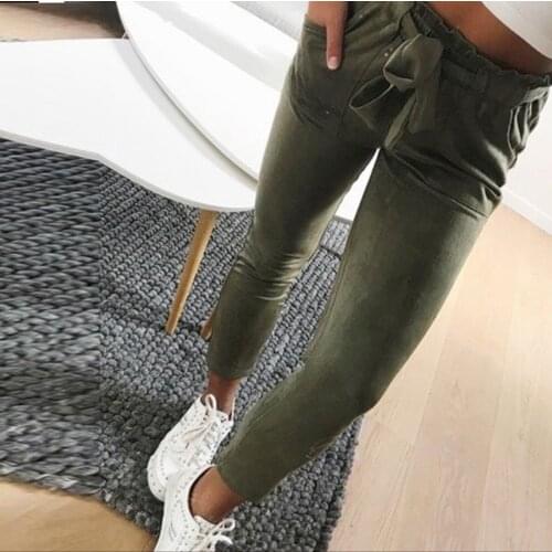 Summer Women High Waist Harem Pants Solid Color Elastic Waist Harem Trousers Soft High Quality Female Elastic Waist Casual Pants