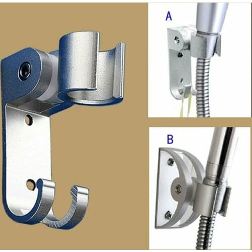Universal Aluminum Bathroom Shower Head Holder Adjustable Wall Bracket Mount New