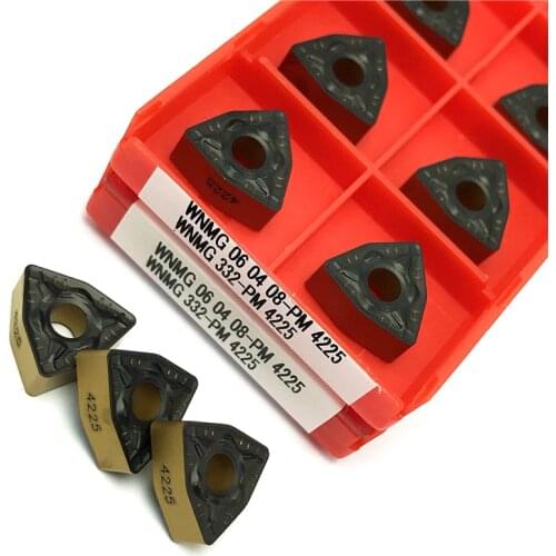 WNMG060408 PM4225 Carbide Inserts High Quality Lathe Tools External Turning Tool CNC Cutting Tools WNMG 060408 turning insert