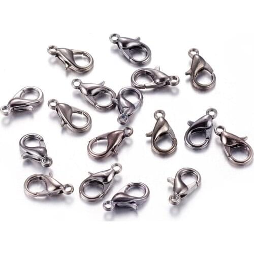 1000Pcs/Lot Zinc Alloy Lobster Claw Clasps Hooks Connector for DIY Jewelry Findings Supplies Gunmetal/Platinum/Golden Color