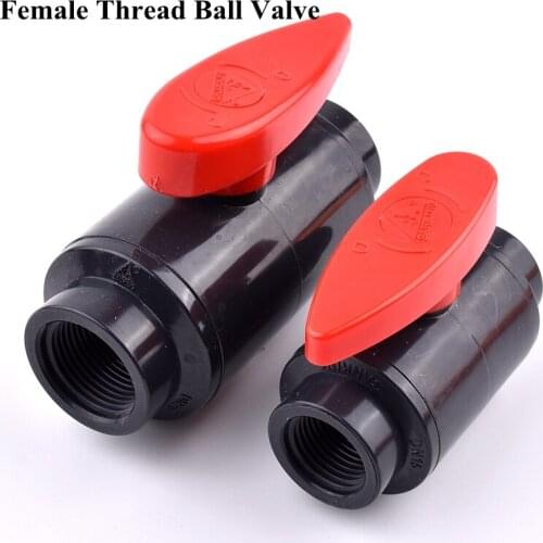 1PC 1/2"~4" Female Thread Ball Valve Garden DIY Irrigation System PVC Pipe Adapter Fittings Aquarium Fish Tank Connector
