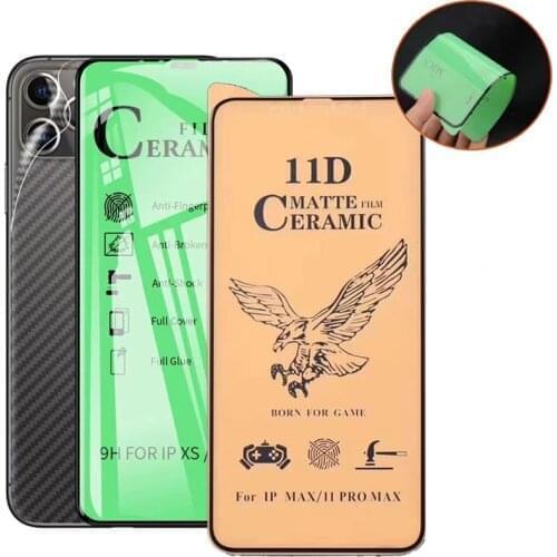 100pcs For IPHONE 12 pro/12 mini/11 Pro max/SE2 Ceramic film For IPHONE XS max/XR/78 AG Matte Ceramic Film