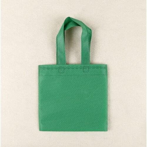 80PCS / LOT Reusable Shopper Bag Nonwoven Women Handbags Non woven Environmental Cute Small Tote Bag