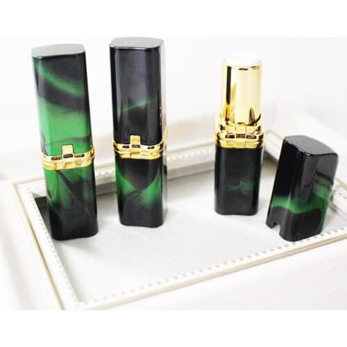 12.1mm Plastic Empty Elegant Lip Rouge Sub Tube DIY Elegant Green Lipstick Packing Tubes Containers for Makeup 200pcs/lot