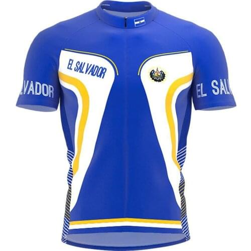2021More style EL SALVADOR Men And Women classic cycling team short sleeved bike Road Mountain Race Clothing Maillot bike jersey