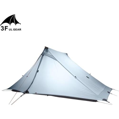 3F UL Gear Rodless 2 Person Tent 20D Silicone Ultralight Waterproof 3 Season Tents For Outdoor Camping Hiking Lanshan 2 Pro