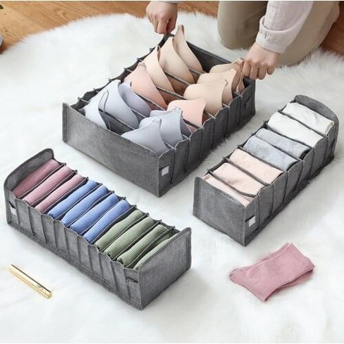 Bra Storage Drawers Panties Socks Ties Drawer Divider Closet Cabinet Wardrobe Organizer Home Foldable Clothes Organizer