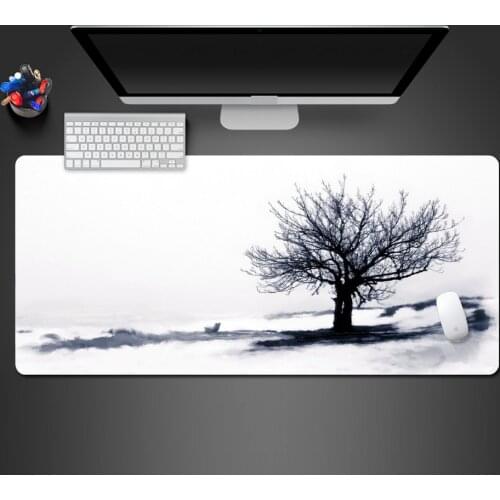 Art Black And White Creative Tree Mouse Pad Good Quality Mousepad Game Players Mat To Gaming Art Mouse Pad Rubber Desk Mats