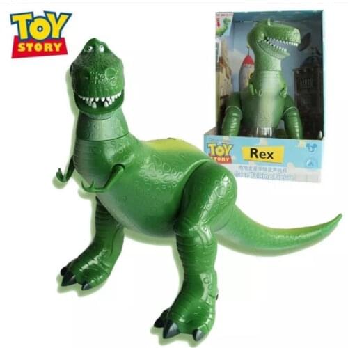 Disney Toy Story Dragon Rex Deluxe Edition Rex Hudi Bass Model Toys Sounding Model Toy Movie Characters Children Birthday Gifts
