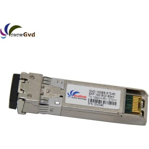 HW SFP-10G-BXU8 Compatible 10G BiDi SFP+ 1270nm-TX/1330nm-RX 80km Transceiver Module