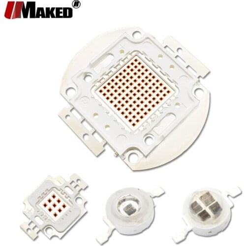 Infrared High Power LED Chips IR 730-850-940nm 3W 5W 10 20 30 50W 100W Emitter Diode COB integrated Matrix CCTV LED Light Beads