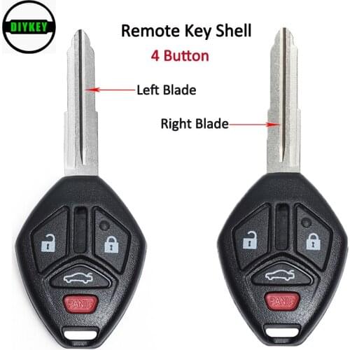 DIYKEY 4 Buttons Remote Key Shell for Mitsubishi Eclipse Galant 2006 2007 2008 2009 2010 2011 2012 FCC: OUCG8D-620M-A