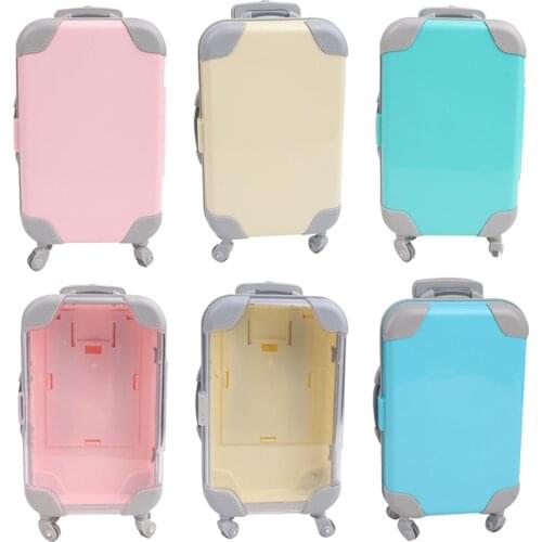 Doll Suitcase Toys Travel Dollhouse Luggage Simulation 3D Play House Game Trunk