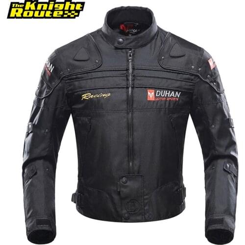 DUHAN Motorcycle Jacket Men Jaqueta Motociclista Motorbike Riding Jacket Autumn Winter Moto Motocross Clothing Protection Black