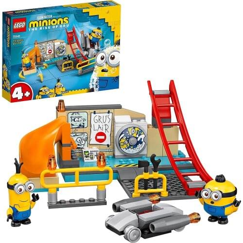 LEGO 75546 Minions in Grus Lab with Otto and Kevin Minion Figures, Toys For 4 Year Old Girls and Boys