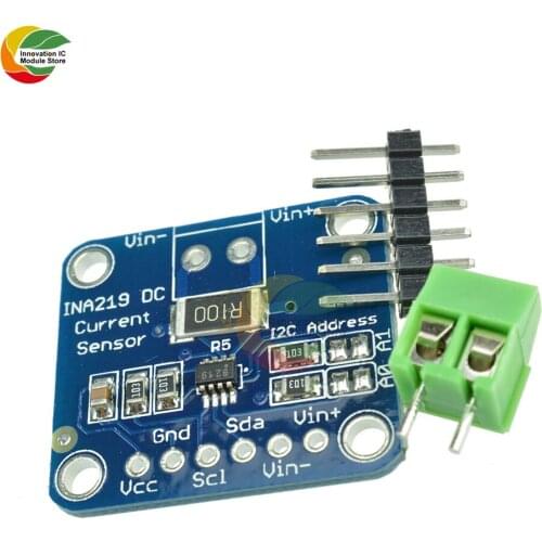 Ziqqucu INA219 DC Current Power Supply Sensor Breakout Board Module Sensor Module I2C interface For Arduino DIY DC INA219B