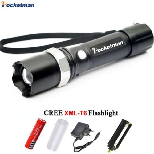 Powerful LED Flashlight XM-T6 Lantern Rechargeable Torch Zoomable Waterproof AAA /18650 Battery Hand Light linterna Camping