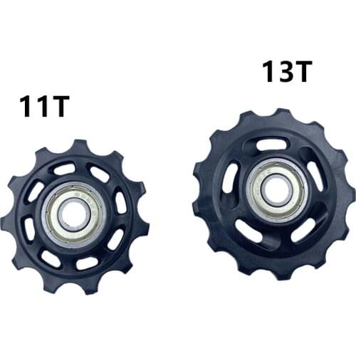 MTB 11T/13T Ceramic Pulley Pull Back Aluminum Alloy Guide Wheel Transmission Guide Wheel Replacement Part