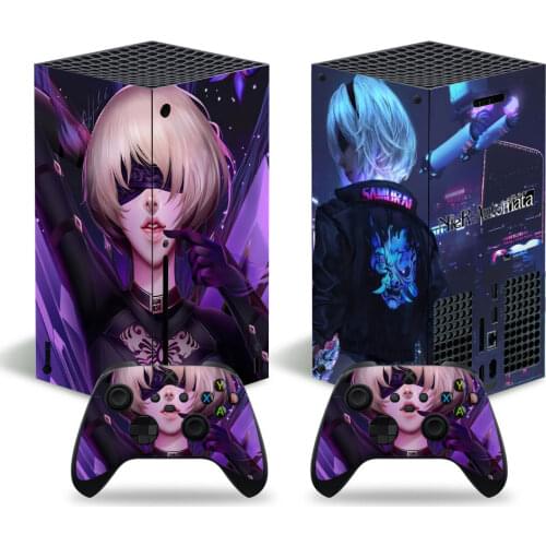 Nier Style Skin Sticker Decal Cover for Xbox Series X Console and 2 Controllers Xbox Series X Skin Sticker Viny 1