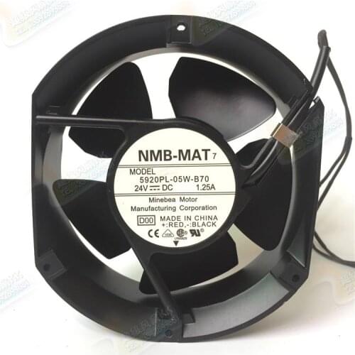 NMB-MAT 5920PL-05W-B70 D00 DC 24V 1.25A 172x150x51mm 2-wire Server Cooling Fan
