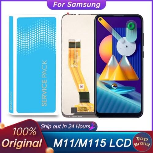Original 6.4'' M115 LCD For Samsung Galaxy M11 SM-M115F SM-M115F/DSN LCD Display Touch Screen For Samsung M115F M115F/DSN LCD