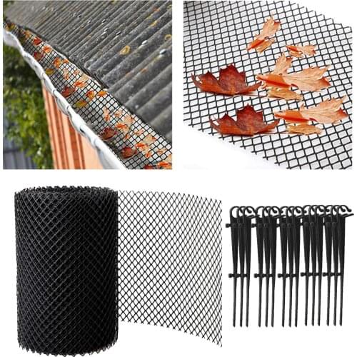 Plastic Gutter Guard Mesh Guards Easy Install Gutters Cover Prevent Drain and Guttering Blockages