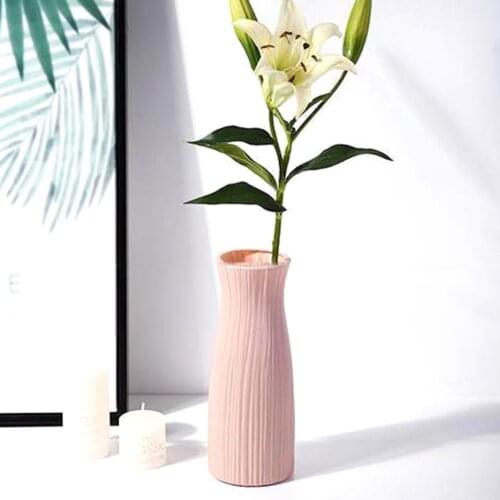 Nordic Style Home Garden Balcony Plastic Flower Vases for Flowers decoration home Desktop Ornament Decor