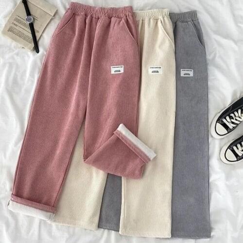 Женские вельветовые брюки Rimocy China At AliExpress