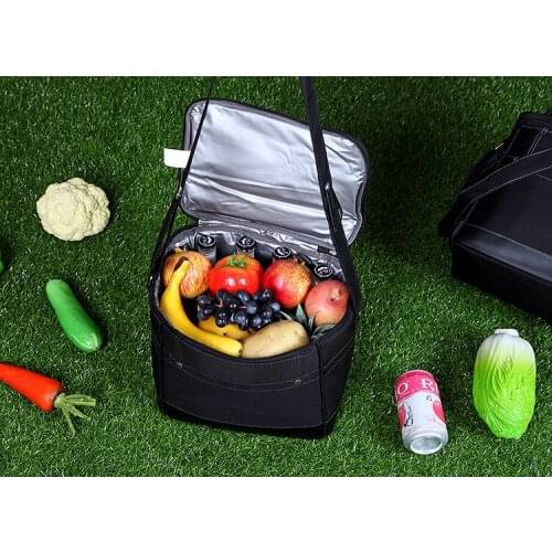 New High quality brand thermal picnic cooler bags lunch bag box vehicle insulation bag food storage cool ice pack shoulder bag