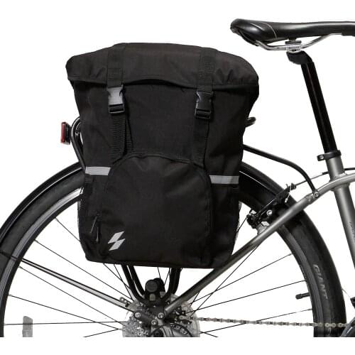 Roswheel Sahoo Series 14891-A-SA Bike Tail Rear Seat Trunk Bag Bicycle Saddle Bag Rack Side Panniers Pouch 15L