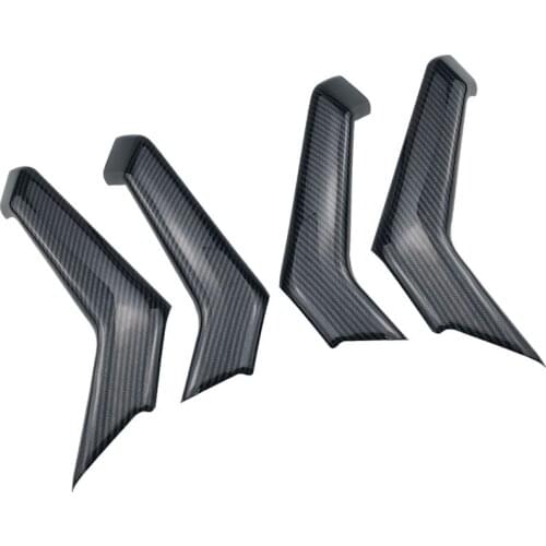 Carbon Fiber Interior Door Handle Cover Sticker Trim Molding Auto Parts for Polo Plus 2019 2020 Car Styling