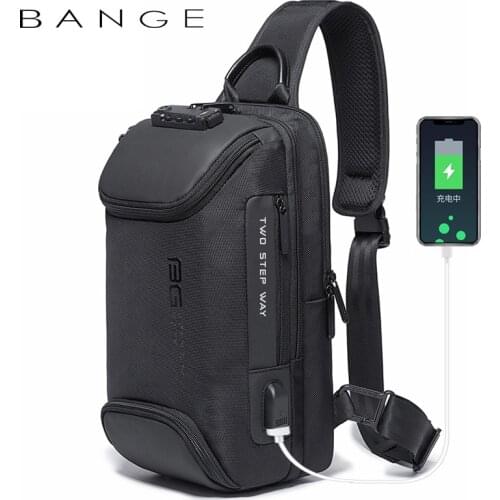 Xiaomi Fashion Casual Outdoor Trip Pack Crossbody Shoulder Bag USB Charging Anti-theft Mens Oxford Chest Bag Male Messenger
