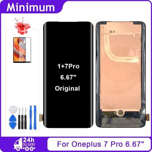 6.67" AMOLED For OnePlus 7 Pro 7Pro LCD Display Touch Screen Digitizer Assembly Replacement Parts For OnePlus 7T Pro