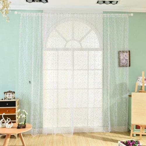 1pc 100cm x 200cm Lovely Flowers Offset Printing Rod Pocket Curtain For Modern Bedroom Living