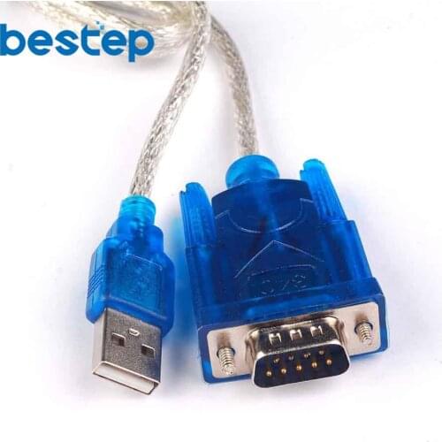 1PCS HL-340 New USB to RS232 COM Port Serial PDA 9 pin DB9 Cable Adapter support Windows7-64